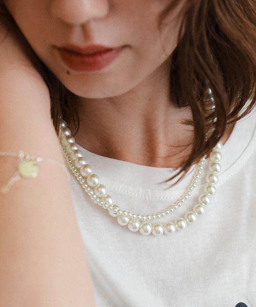 styiro（スタイロ）の「ホワイトパールネックレス ボリューム（ネックレス・レディース・ホワイト系その他/ホワイト系その他2/ホワイト系その他3・FREE）」の7枚目の写真