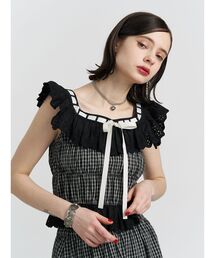 jouetie | リボンステッチフリルビスチェ【セットアップ対応】(シャツ/ブラウス)