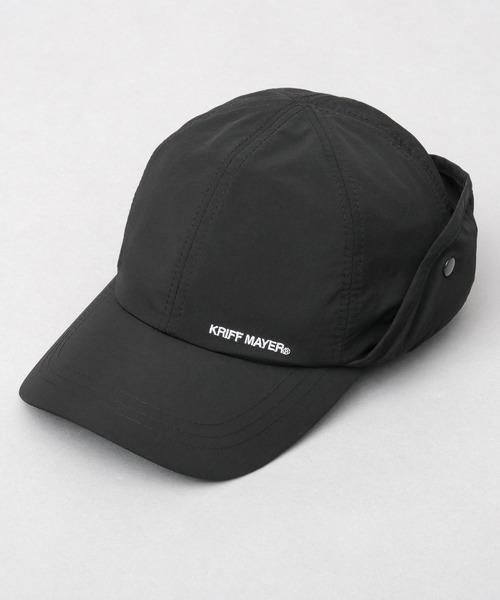 KRIFF MAYER(クリフメイヤー)の「撥水加工 ナイロン 2WAY サンシェード付き キャップ 吸汗速乾スベリ使用(キャップ・メンズ・ブラック・FREE)」の2枚目の写真