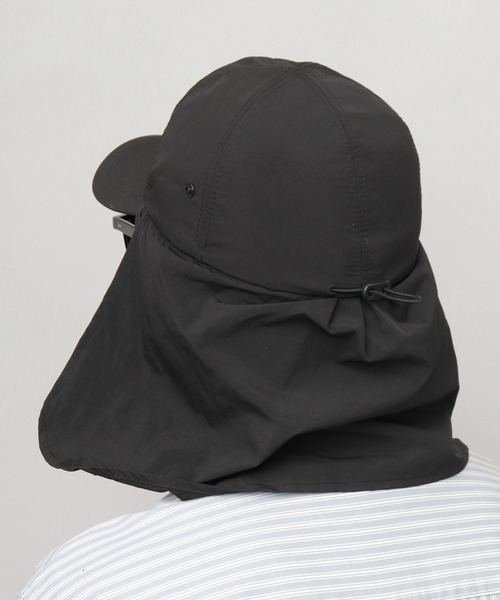 KRIFF MAYER(クリフメイヤー)の「撥水加工 ナイロン 2WAY サンシェード付き キャップ 吸汗速乾スベリ使用(キャップ・メンズ・ブラック・FREE)」の10枚目の写真