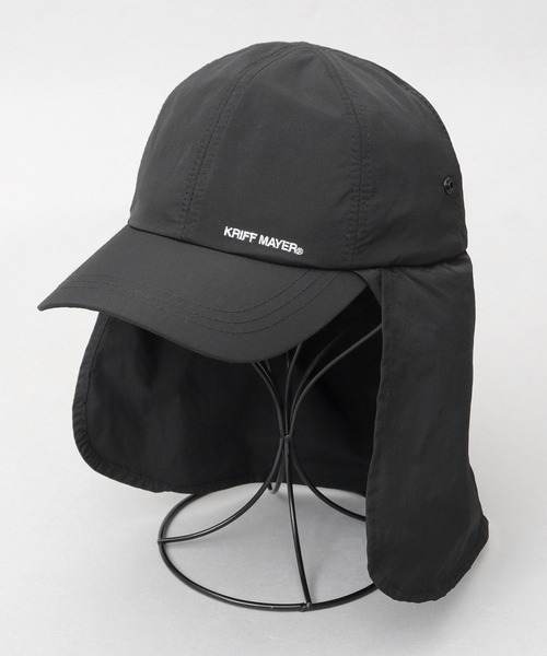 KRIFF MAYER(クリフメイヤー)の「撥水加工 ナイロン 2WAY サンシェード付き キャップ 吸汗速乾スベリ使用(キャップ・メンズ・ブラック・FREE)」の16枚目の写真