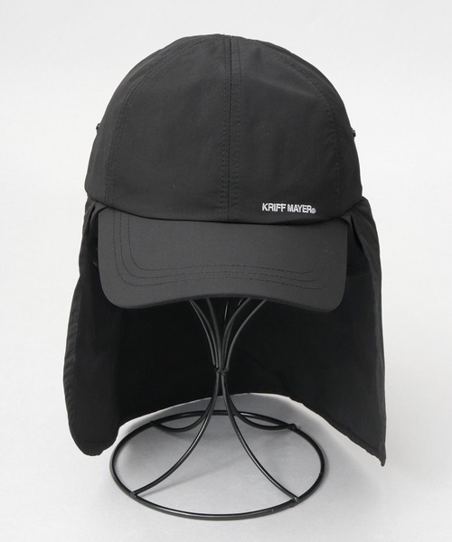 KRIFF MAYER(クリフメイヤー)の「撥水加工 ナイロン 2WAY サンシェード付き キャップ 吸汗速乾スベリ使用(キャップ・メンズ・ブラック・FREE)」の17枚目の写真