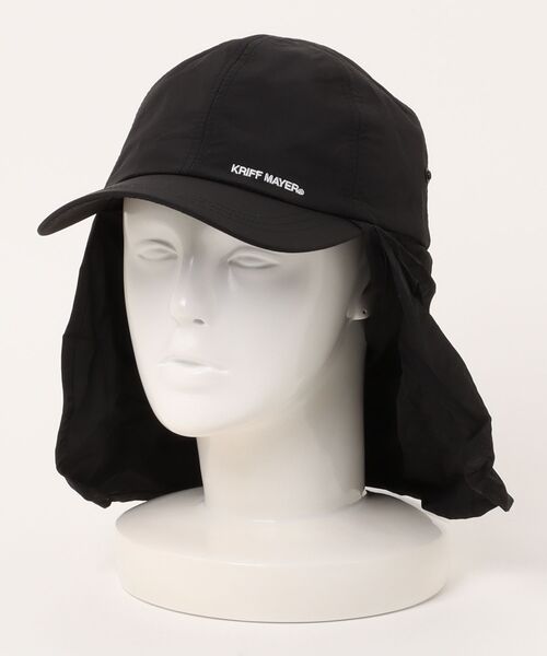KRIFF MAYER(クリフメイヤー)の「撥水加工 ナイロン 2WAY サンシェード付き キャップ 吸汗速乾スベリ使用(キャップ・メンズ・ブラック・FREE)」の20枚目の写真