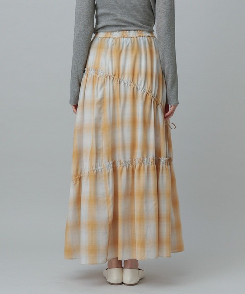 GLOBAL WORK(グローバルワーク)の「MATINEE LINE/チェックスカート/327172(スカート・レディース・ブラック系その他/ブラウン系その他/イエロー系その他・MEDIUM/LARGE)」の9枚目の写真