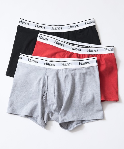 HANES(ヘインズ)の「【HANES/ヘインズ】【3枚セット】ボクサーパンツ 3枚組 コットンストレッチ 前開き 消臭加工 Fresh IQ(ボクサーパンツ・メンズ・その他/その他1・MEDIUM/LARGE/X-LARGE)」の2枚目の写真