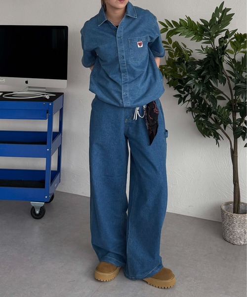sedacle（セダクル）の「ハートピスペインターデニム【SETUP着用可能】（デニムパンツ・メンズ・ブラック/インディゴブルー/ライトブルー・LARGE/MEDIUM/SMALL）」の16枚目の写真