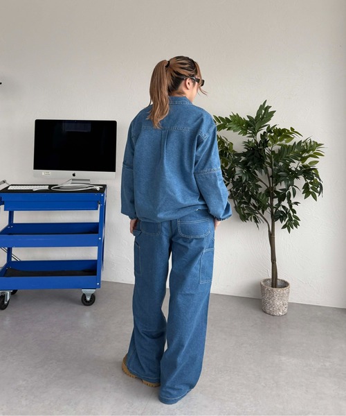 sedacle（セダクル）の「ハートピスペインターデニム【SETUP着用可能】（デニムパンツ・メンズ・ブラック/インディゴブルー/ライトブルー・LARGE/MEDIUM/SMALL）」の13枚目の写真