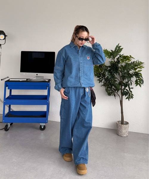 sedacle girl デニムセットアップ デニムジップジャケット【SETUP着用可能】（デニムジャケット