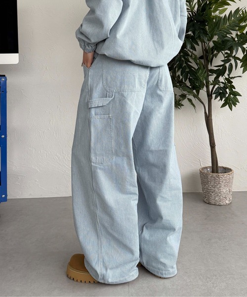 sedacle（セダクル）の「ハートピスペインターデニム【SETUP着用可能】（デニムパンツ・メンズ・ブラック/インディゴブルー/ライトブルー・LARGE/MEDIUM/SMALL）」の9枚目の写真