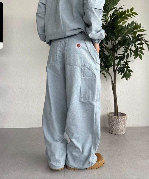 sedacle（セダクル）の「ハートピスペインターデニム【SETUP着用可能】（デニムパンツ・メンズ・ブラック/インディゴブルー/ライトブルー・LARGE/MEDIUM/SMALL）」の10枚目の写真