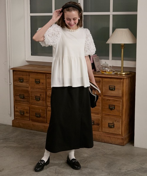 Frene フラーネ✴︎リボンジャガードパールジレ✴︎ブラック　新品 FRENE（フラーネ）/オフィシャル – Frene