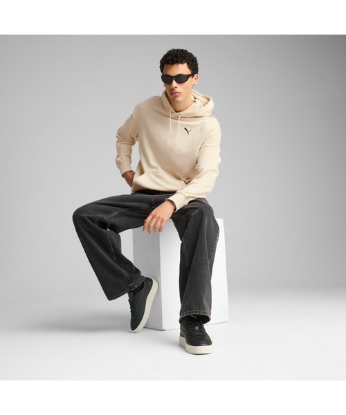 PUMA（プーマ）の「PUMA プーマ メンズ ワードローブ ESS リラックス フーディー（パーカー・メンズ・ブラック/オフホワイト・LARGE/MEDIUM/SMALL/XX-LARGE/X-LARGE）」の6枚目の写真