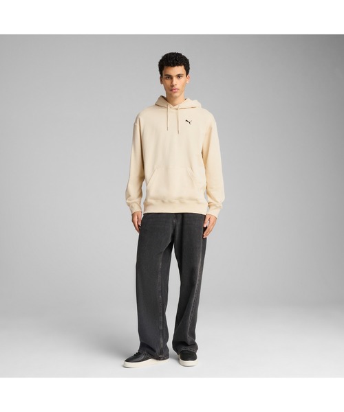 PUMA（プーマ）の「PUMA プーマ メンズ ワードローブ ESS リラックス フーディー（パーカー・メンズ・ブラック/オフホワイト・LARGE/MEDIUM/SMALL/XX-LARGE/X-LARGE）」の3枚目の写真