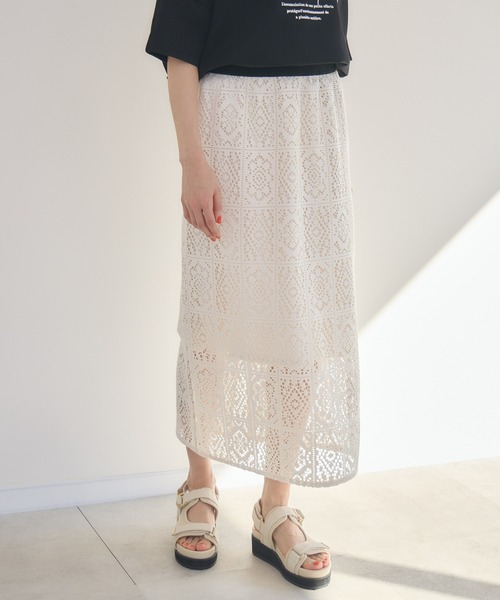 KATHARINE ROSS（キャサリンロス）の「【KATHARINE ROSS】レースセットスカート（スカート・レディース・ブラック/アイボリー・MEDIUM）」の15枚目の写真