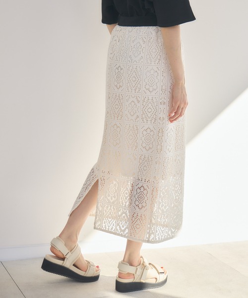 KATHARINE ROSS（キャサリンロス）の「【KATHARINE ROSS】レースセットスカート（スカート・レディース・ブラック/アイボリー・MEDIUM）」の10枚目の写真