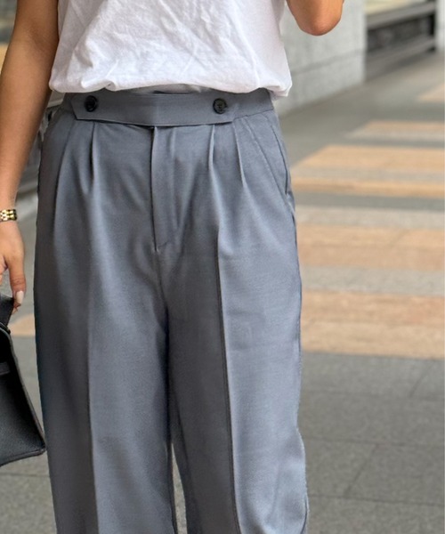 ST.ROONEY(セントルーニー)の「ツータックパンツ【低身長・小柄女性向け】(その他パンツ・レディース・グレー・XS)」の2枚目の写真