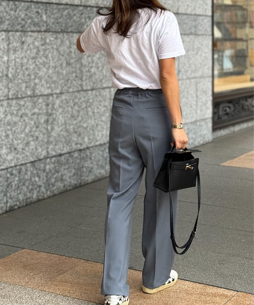 ST.ROONEY(セントルーニー)の「ツータックパンツ【低身長・小柄女性向け】(その他パンツ・レディース・グレー・XS)」の3枚目の写真