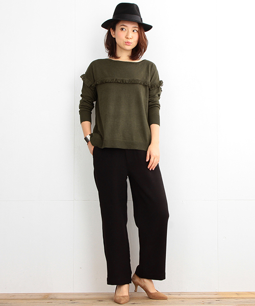 B:MING by BEAMS(ビーミングバイビームス)の「ビーミング by ビームス / 起毛ストレートパンツ(その他パンツ・レディース・カーキ/ライトグレー/ブラック・LARGE/MEDIUM/SMALL)」の17枚目の写真