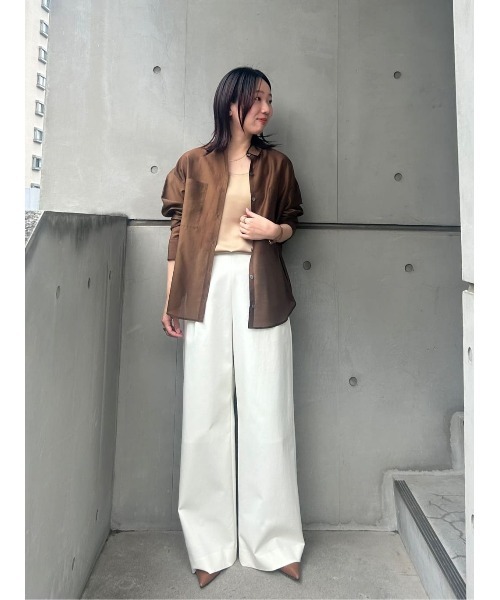 allureville(アルアバイル)の「ナチュラルオーガンジーシャツブラウス(シャツ/ブラウス・レディース・ブルー/ブラウン/ホワイト・2)」の21枚目の写真