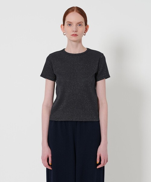 Steven Alan(スティーブンアラン)の「<Steven Alan>ラメ テレコ Tシャツ(Tシャツ/カットソー・レディース・ネイビー/クリーム/ライラック/ダークブラウン・FREE)」の12枚目の写真