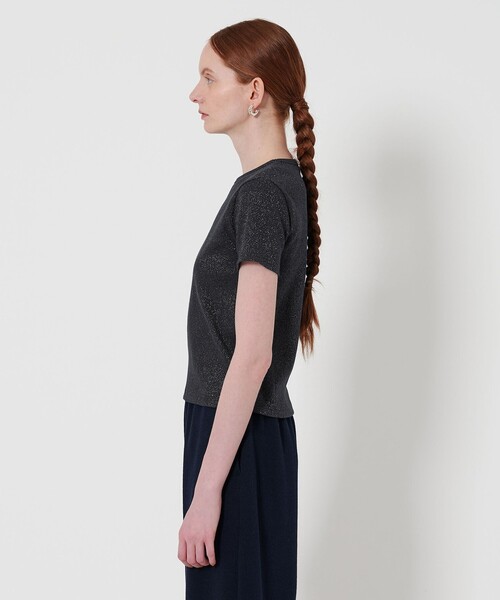 スティーブンアラン/Steven alan ラメ　テレコ　Tシャツ STEVEN ALAN tシャツ 「Steven Alan」ラメ テレコ Tシャツ