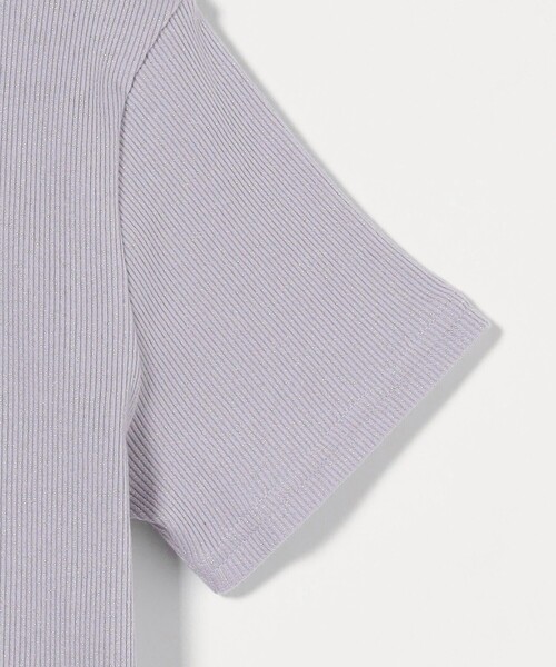 Steven Alan(スティーブンアラン)の「<Steven Alan>ラメ テレコ Tシャツ(Tシャツ/カットソー・レディース・ネイビー/クリーム/ライラック/ダークブラウン・FREE)」の7枚目の写真