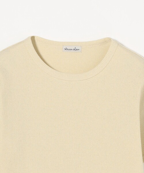 Steven Alan(スティーブンアラン)の「<Steven Alan>ラメ テレコ Tシャツ(Tシャツ/カットソー・レディース・ネイビー/クリーム/ライラック/ダークブラウン・FREE)」の18枚目の写真