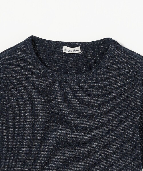 Steven Alan(スティーブンアラン)の「<Steven Alan>ラメ テレコ Tシャツ(Tシャツ/カットソー・レディース・ネイビー/クリーム/ライラック/ダークブラウン・FREE)」の22枚目の写真