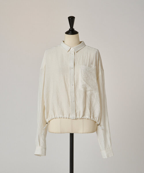 BEARDSLEY（ビアズリー）の「ショート丈シャツ羽織（ブルゾン・レディース・ホワイト・FREE）」の21枚目の写真