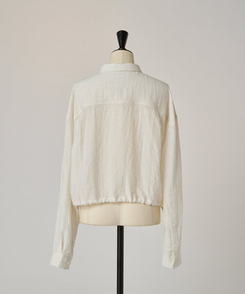 BEARDSLEY（ビアズリー）の「ショート丈シャツ羽織（ブルゾン・レディース・ホワイト・FREE）」の18枚目の写真
