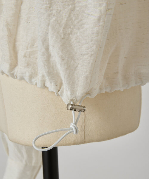 BEARDSLEY（ビアズリー）の「ショート丈シャツ羽織（ブルゾン・レディース・ホワイト・FREE）」の5枚目の写真