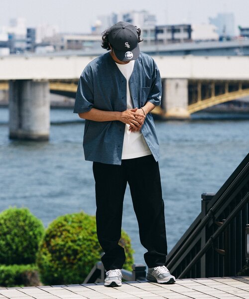 JOURNAL STANDARD relume(ジャーナルスタンダード レリューム)の「HOUSE HOLD / ハウスホールド ベイカーパンツ(チノパンツ・メンズ・ブラック/オリーブ/カーキ/アイボリー・MEDIUM/LARGE/SMALL)」の5枚目の写真