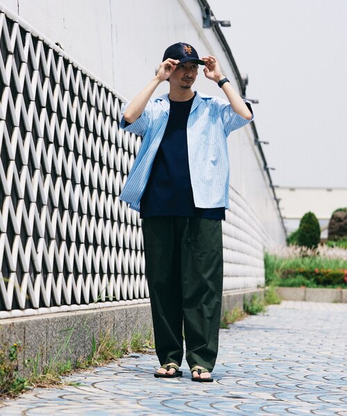 JOURNAL STANDARD relume(ジャーナルスタンダード レリューム)の「HOUSE HOLD / ハウスホールド ベイカーパンツ(チノパンツ・メンズ・ブラック/オリーブ/カーキ/アイボリー・MEDIUM/LARGE/SMALL)」の6枚目の写真