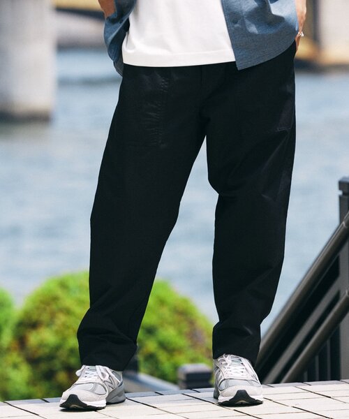 JOURNAL STANDARD relume(ジャーナルスタンダード レリューム)の「HOUSE HOLD / ハウスホールド ベイカーパンツ(チノパンツ・メンズ・ブラック/オリーブ/カーキ/アイボリー・MEDIUM/LARGE/SMALL)」の9枚目の写真