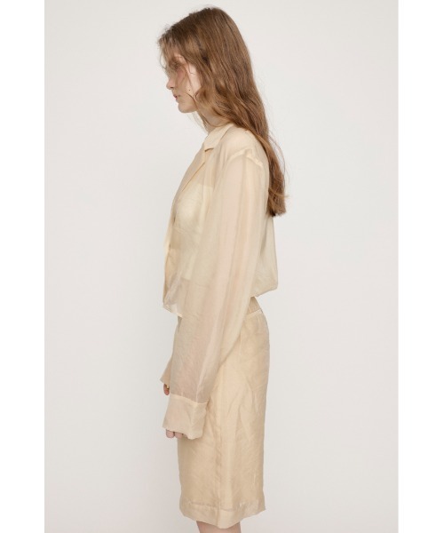 SLY（スライ）の「SHEER TAILOR JUMPSUITS シアー テイラー ジャンプスーツ（つなぎ/オールインワン・レディース・ブラック/ベージュ・FREE）」の11枚目の写真