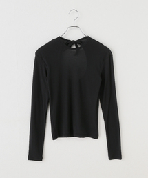 【babaco/ババコ】 Twisted Cotton Back Tied ロングスリーブT / BA01-CR25