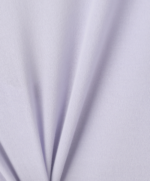 EMILY WEEK（エミリーウィーク）の「【babaco/ババコ】 Twisted Cotton Back Tied ロングスリーブT / BA01-CR25（Tシャツ/カットソー・レディース・ブラック/パープル・LARGE）」の9枚目の写真