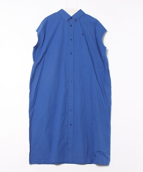 GYMPHLEX/ジムフレックス】SLEEVELESS B.D. SHIRT DRESS（ワンピース