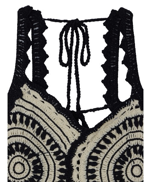 トップス AMERI CROCHET COLOR SCHEME MOTIF BUSTIER CROCHET COLOR SCHEME MOTIF BUSTIER（その他トップス）｜Ameri