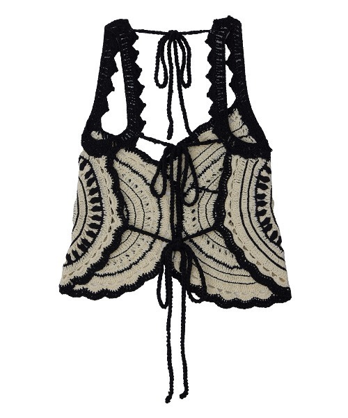 トップス AMERI CROCHET COLOR SCHEME MOTIF BUSTIER CROCHET COLOR SCHEME MOTIF BUSTIER（その他トップス）｜Ameri