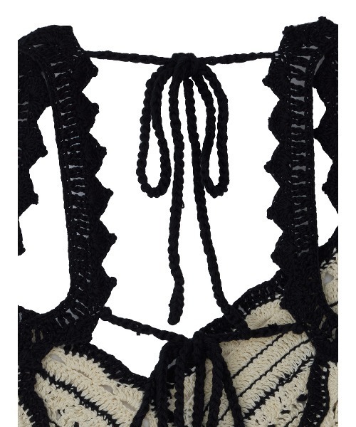 Ameri(アメリ)の「CROCHET COLOR SCHEME MOTIF BUSTIER(その他トップス・レディース・ブラウン/アイボリー/ブラック・FREE)」の19枚目の写真