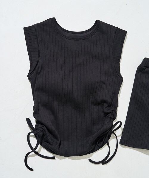 FREAK'S STORE 限定展開　サイド 紐 ギャザー タンク 水着セット セール】限定展開 サイド 紐ギャザー タンク 2セット 水着
