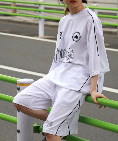 THRASHER(スラッシャー)の「【THRASHER/スラッシャー】パイピングデザイン ゲームショーツ(その他パンツ・メンズ・ホワイト/ブラック/グリーン・L/M/XL)」の20枚目の写真