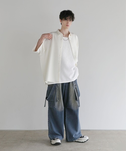 LILL（リル）の「ルーズシルエットサイドスリットアソートタンクトップ（タンクトップ・メンズ・ブラック系その他/グレー系/ブラック/ブラック系その他2/ホワイト/ホワイト系その他/ブラック系・XS/S/M/L）」の22枚目の写真