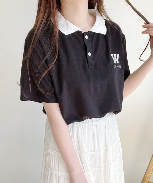 黒 ポロシャツ 南奈さん専用 セール】ツートンポロシャツ（ポロシャツ）｜Nana(ナナ)（ナナ