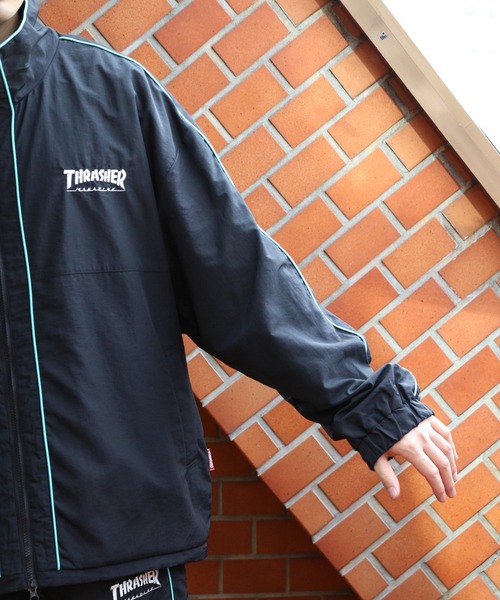 THRASHER（スラッシャー）の「THRASHER ナイロンタスラン（ブルゾン・メンズ・ブラック×ブルー/ホワイト系その他・MEDIUM/X-LARGE/LARGE）」の5枚目の写真