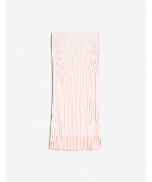 セール】BABY FOX PATCH PLEATED RIBBED MIDI SKIRT（スカート