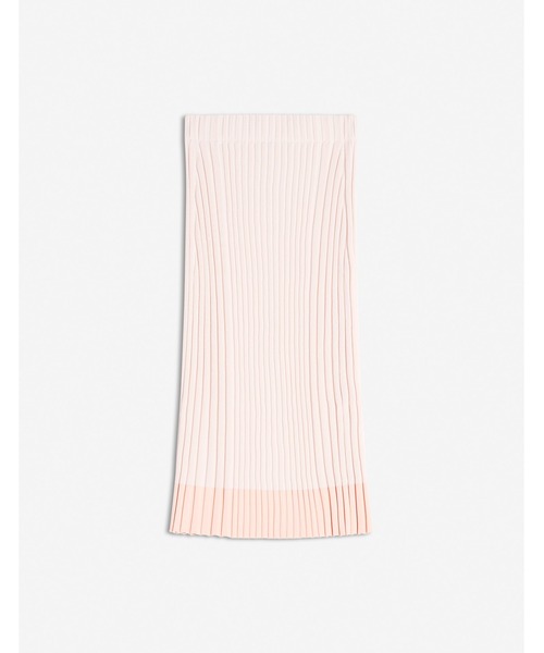 セール】BABY FOX PATCH PLEATED RIBBED MIDI SKIRT（スカート