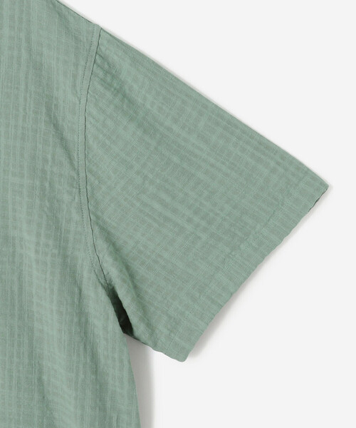 Bshop（ビショップ）の「ROUND TWO | オープンカラー 半袖シャツ MEN（シャツ/ブラウス・メンズ・グリーン・M/L）」の5枚目の写真