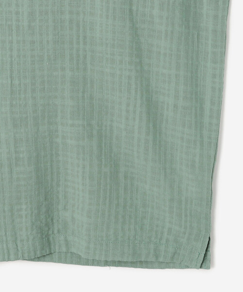 Bshop（ビショップ）の「ROUND TWO | オープンカラー 半袖シャツ MEN（シャツ/ブラウス・メンズ・グリーン・M/L）」の6枚目の写真